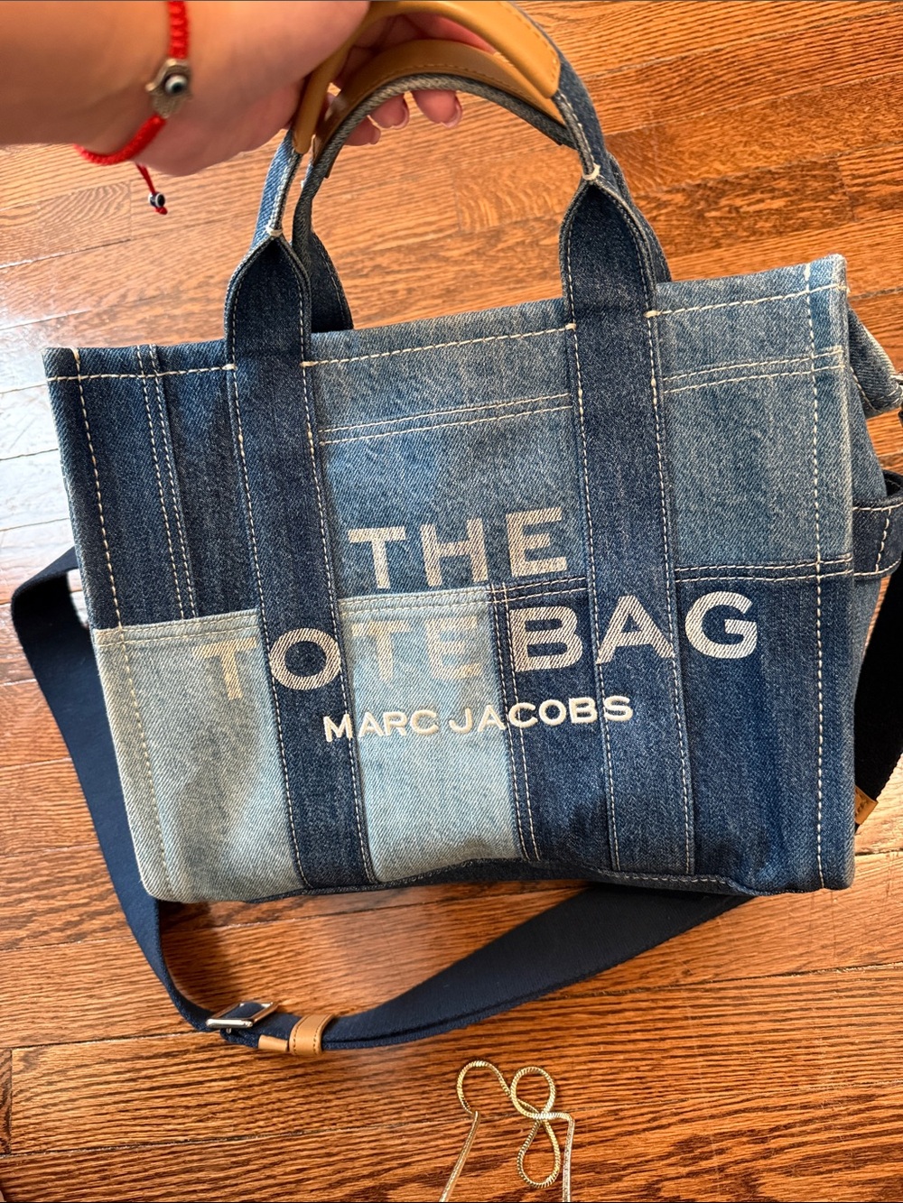 Marc Jacobs Patchwork Denim Tote in Blue